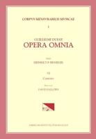 CMM 1 GUILLAUME DUFAY (Ca. 1400-1474), Opera Omnia, Ed. Heinrich Besseler. Vol. VI Cantiones, Rev. David Fallows