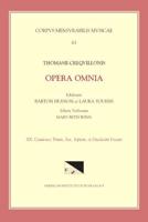 CMM 63 THOMAS CRECQUILLON (Ca. 1510 Ca. 1557), Opera Omnia, Edited by Barton Hudson, Laura Youens, Mary Beth Winn. Vol. XX Chansons a 3, a 6, a 7, and a 12