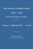 Vital Record of Rhode Island 1636-1850