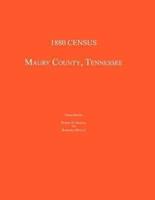 1880 Census, Maury County, Tennessee