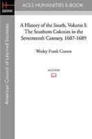 A History of the South Volume I