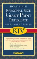 KJV Personal Size Giant Print Reference Bible (Bonded Leather, Black, Red Letter)