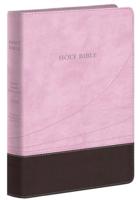 KJV Large Print Thinline Reference Bible (Flexisoft, Chocolate/Pink, Red Letter)