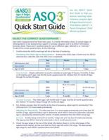 Ages & Stages Questionnaires¬ (ASQ¬-3): Quick Start Guide (English)