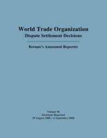 WTO Dispute Settlement Decisions