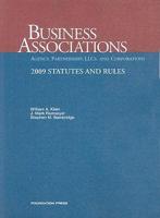 Business Associations Agency, Partnerships, LLC's and Corporations, 2009 Statutes and Rules