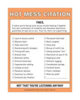 Hot Mess Citation