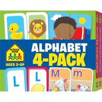 School Zone Alphabet 4-Pack Flash Cards