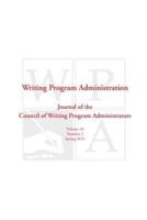 WPA: Writing Program Administration 36.2 (Spring 2013)