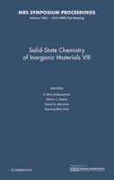 Solid-State Chemistry of Inorganic Materials VIII