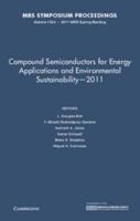 Compound Semiconductors for Energy Applications and Environmental Sustainability - 2011