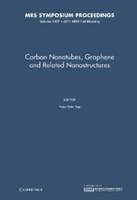 Carbon Nanotubes, Graphene and Related Nanostructures