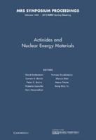 Actinides and Nuclear Energy Materials