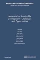 Materials for Sustainable Development - Challenges and Opportunities