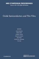Oxide Semiconductors and Thin Films