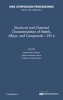 Structural and Chemical Characterization of Metals, Alloys and Compounds - 2014