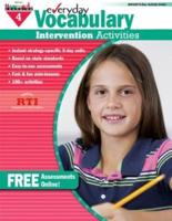 Everyday Vocabulary Intervention Activities for Grade 4 Teacher Resource