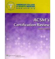 ACSM's Certification Study Kit