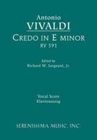 Credo in E minor, RV 591: Vocal Score