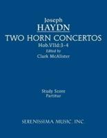 Two Horn Concertos: Study score