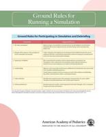 Neonatal Simulation Card: Ground Rules for Running a Simulation