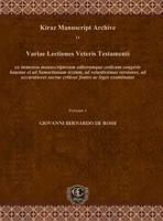 Variae Lectiones Veteris Testamenti (Vol 1-5)