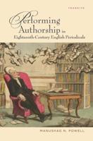 Performing Authorship in Eighteenth-Century English Periodicals