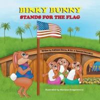 Binky Bunny Stands for the Flag