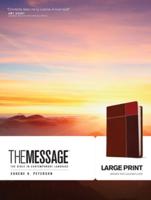 The Message Large Print (Leather-Look, Brown Trio)
