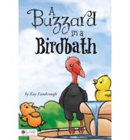 A Buzzard in a Birdbath
