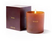 Wood Library Candle