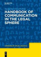 Handbook of Communication in the Legal Sphere