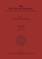 Hittite Dictionary of the Oriental Institute of the University of Chicago. Volume S, Fasc 4
