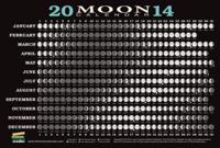 2014 Moon Calendar Card (5 Pack)