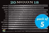 2018 Moon Calendar Card (5-Pack)