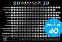 2019 Moon Calendar Card (40 Pack)