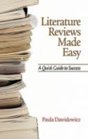 Literature Reviews Made Easy: A Quick Guide to Success (Hc)