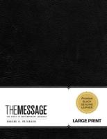 The Message Large Print (Genuine Leather, Black)