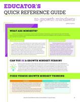 Educator's Quick Reference Guide to Growth Mindsets