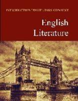 Introduction to Literary Context. English Literature