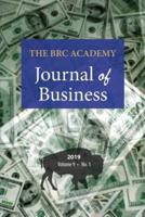 The BRC Academy Journal of Business: Volume 9, Number 1