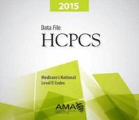 HCPCS Medicare's National Level II Codes, Data File, 2015