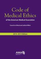 Code of Medical Ethics, 2014-2015