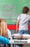 Mathematics in Middle and Secondary School: A Problem Solving Approach (HC)