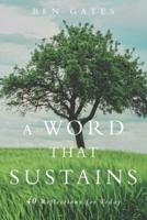 A Word That Sustains