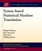 Syntax-based Statistical Machine Translation