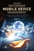 A Legal Guide to Enterprise Mobile Device Management