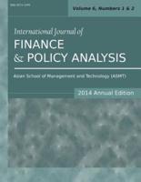 International Journal of Finance and Policy Analysis (2014 Annual Edition): Vol.6, Nos.1-2