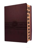 MEV Bible Personal Size Large Print Cherry Brown Indexed