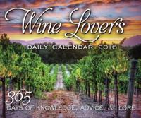 Wine Lover's Daily Calendar 2016